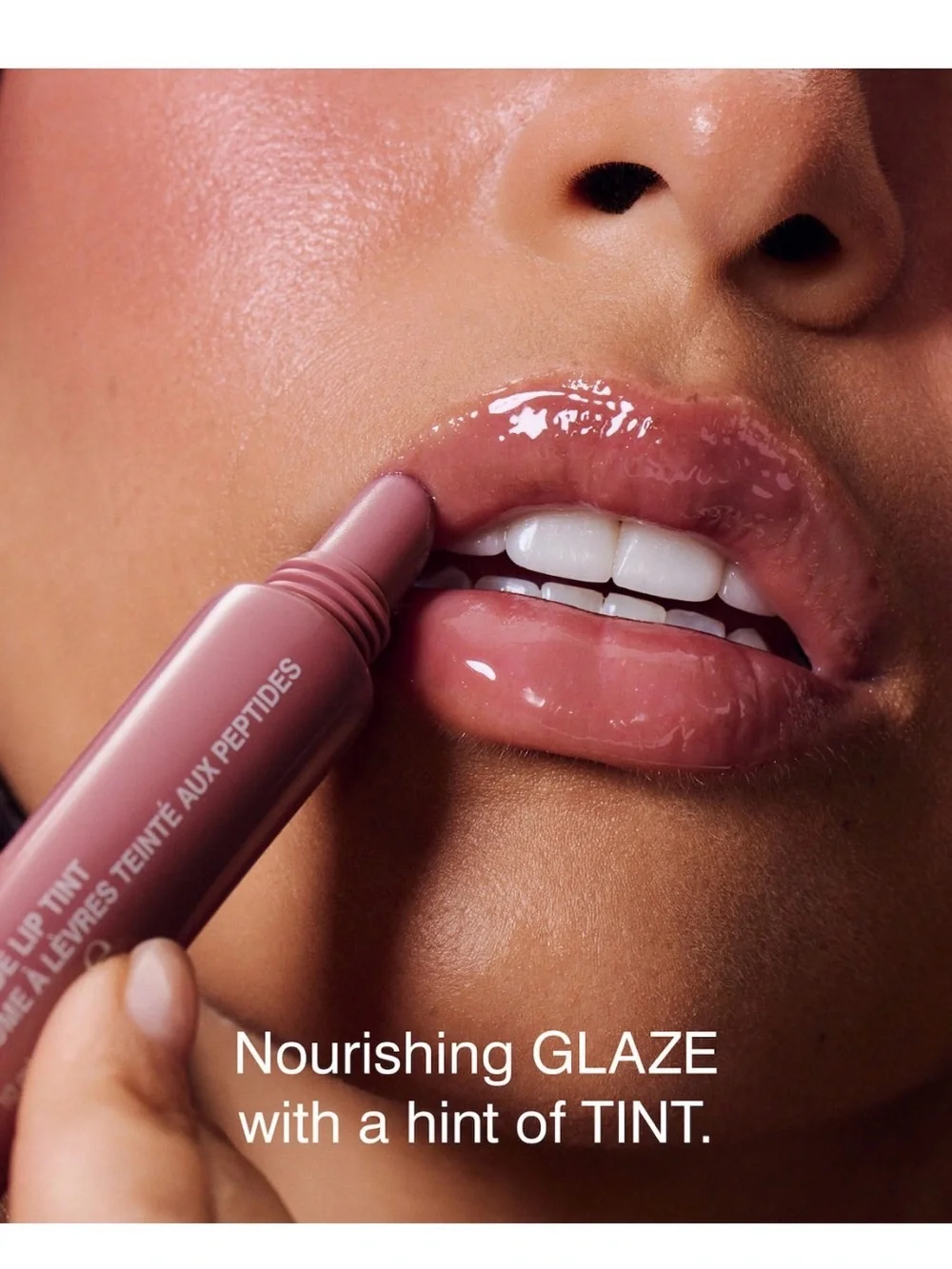 RHODE Peptide Lip Tint Nourishing Glaze— Salty Tan